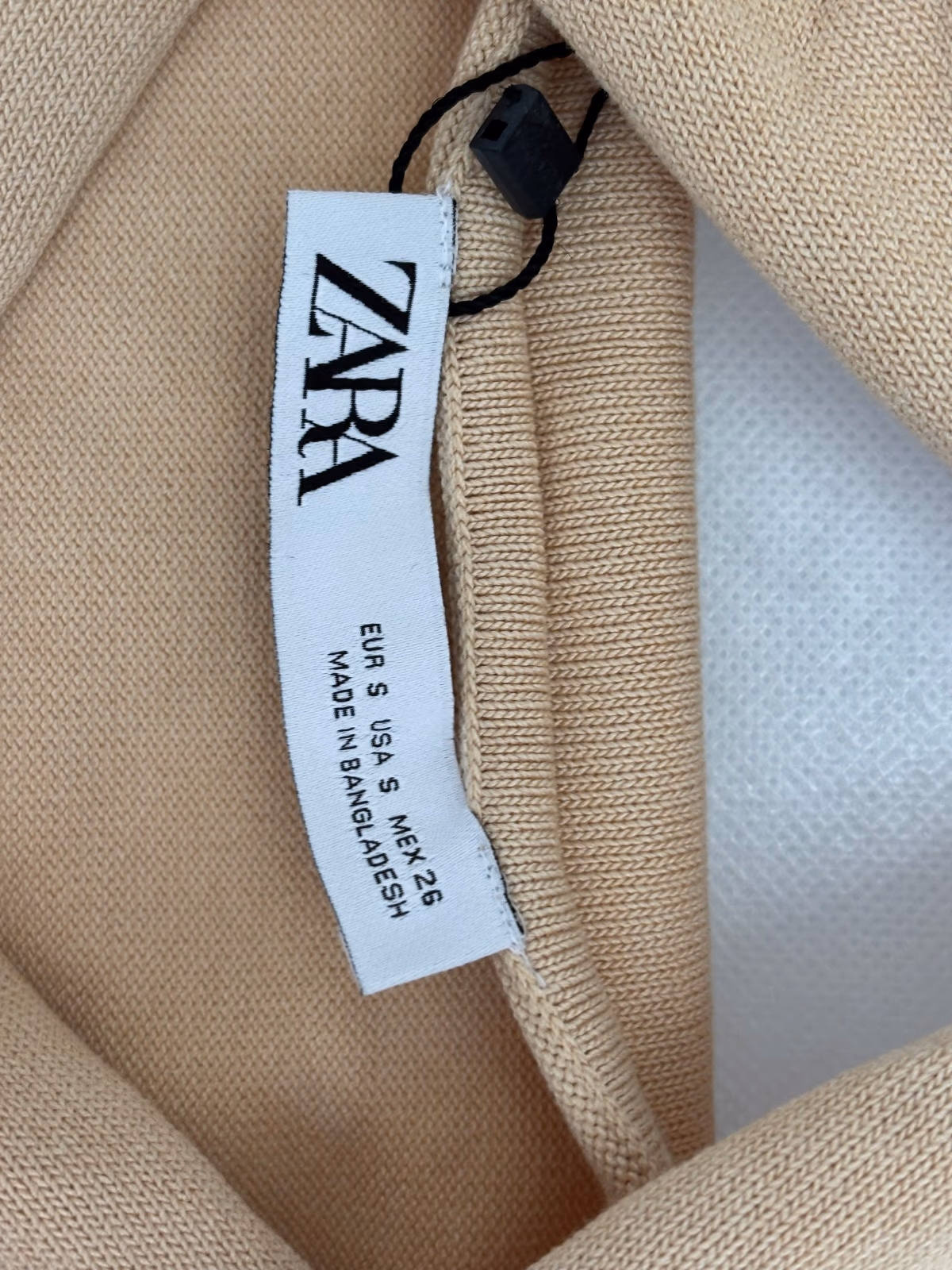 Beige Zara Knit Crop Top, photo 3