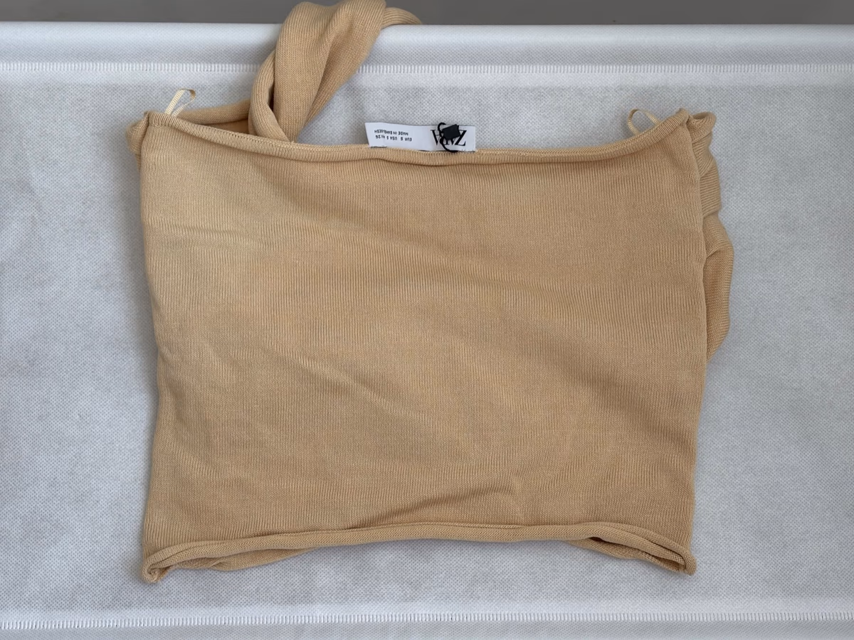 Beige Zara Knit Crop Top, photo 2