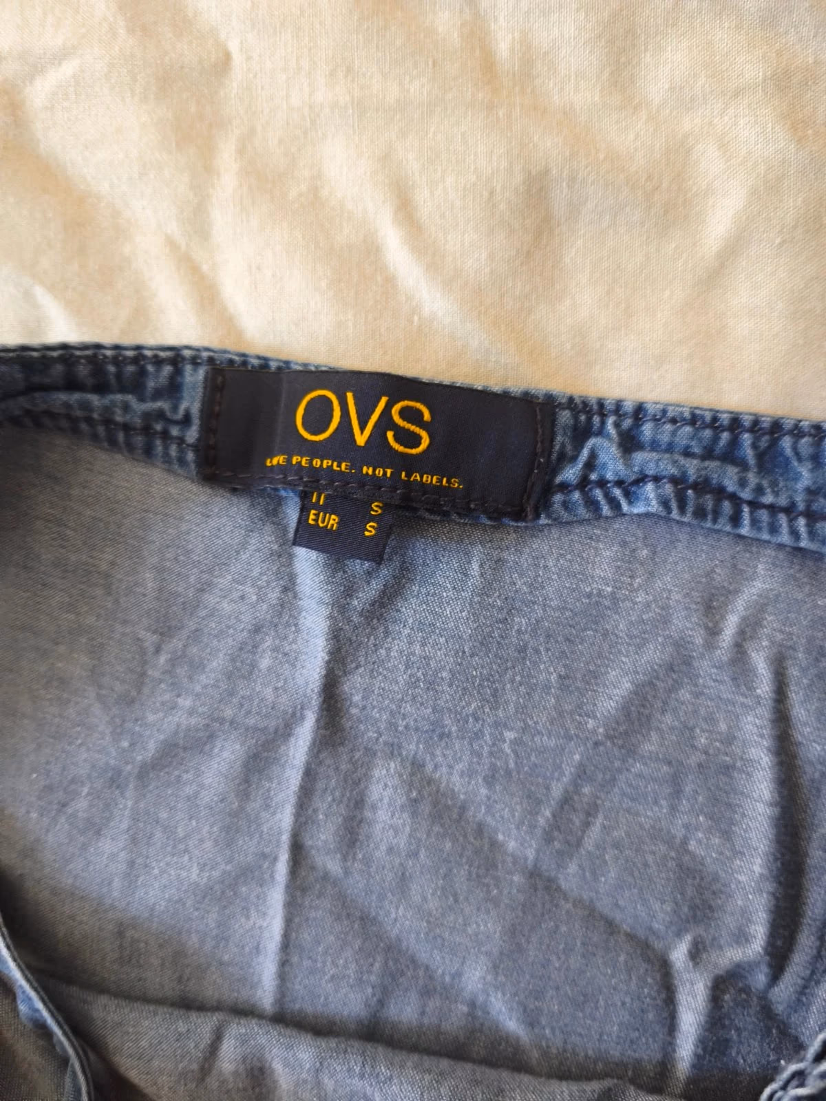 Vestido de ganga azul da OVS, fotografia 3