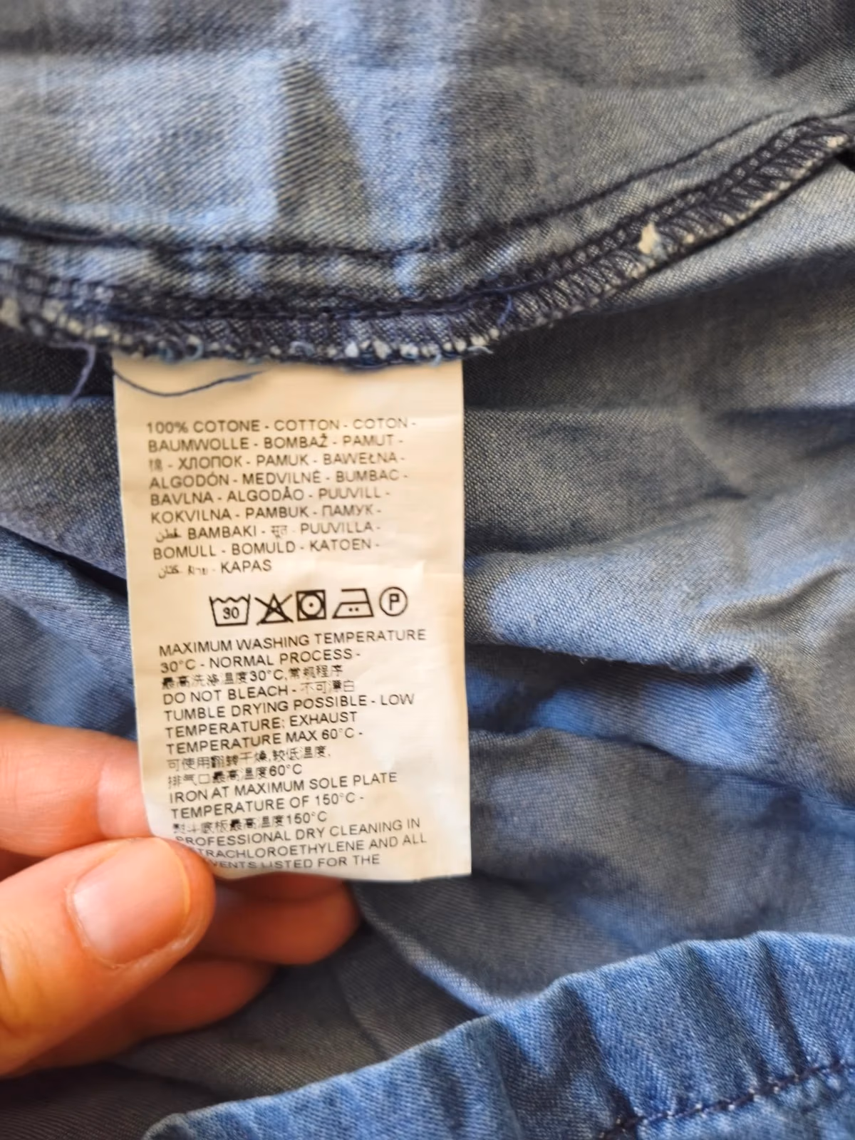 Vestido de ganga azul da OVS, fotografia 4