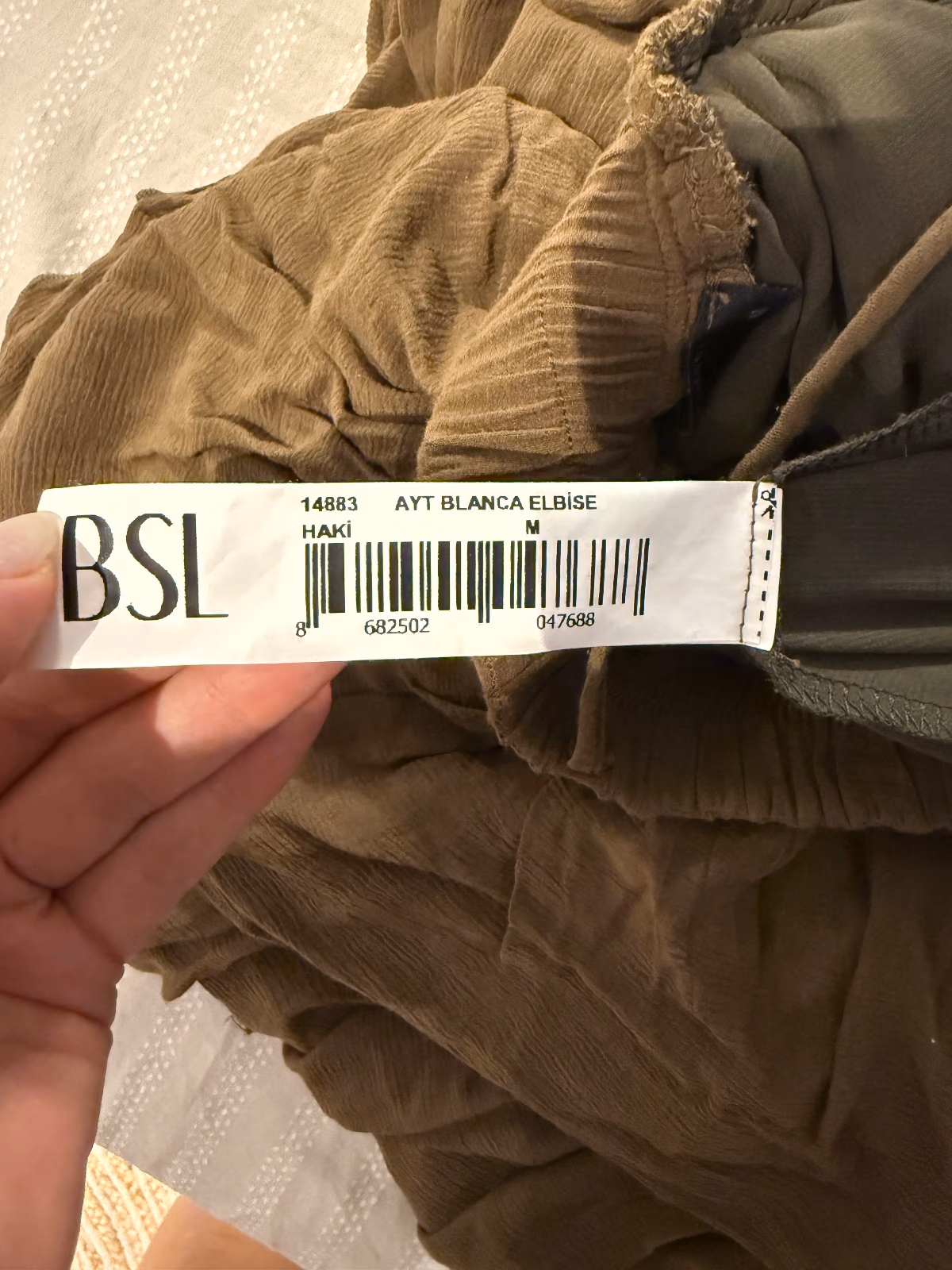 Backless tiered olive maxi dress, photo 5
