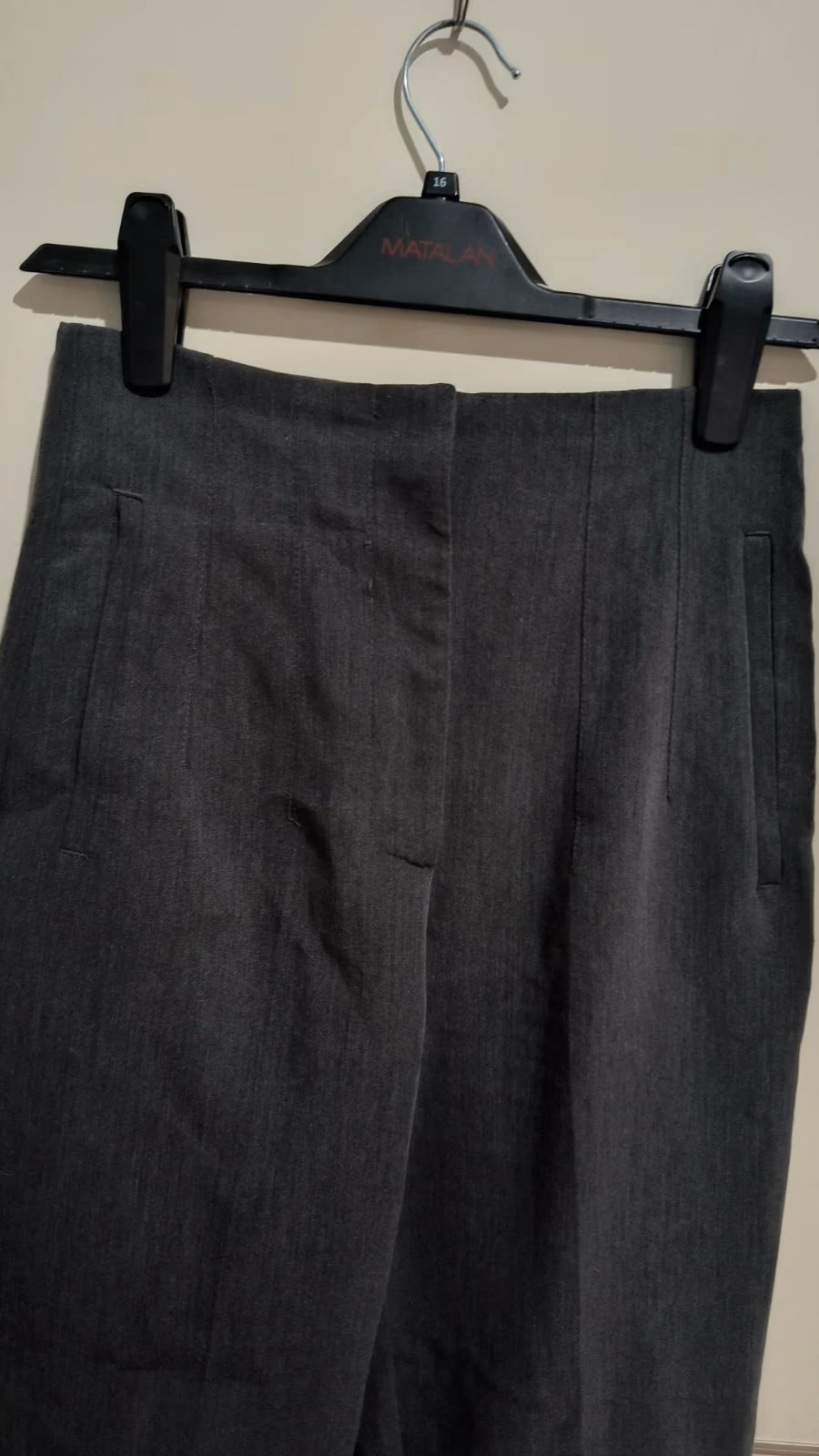 Pantaloni grigi slim fit su misura, foto 2