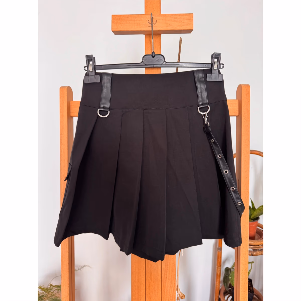 Killstar Black Pleated Mini Skirt, photo 2