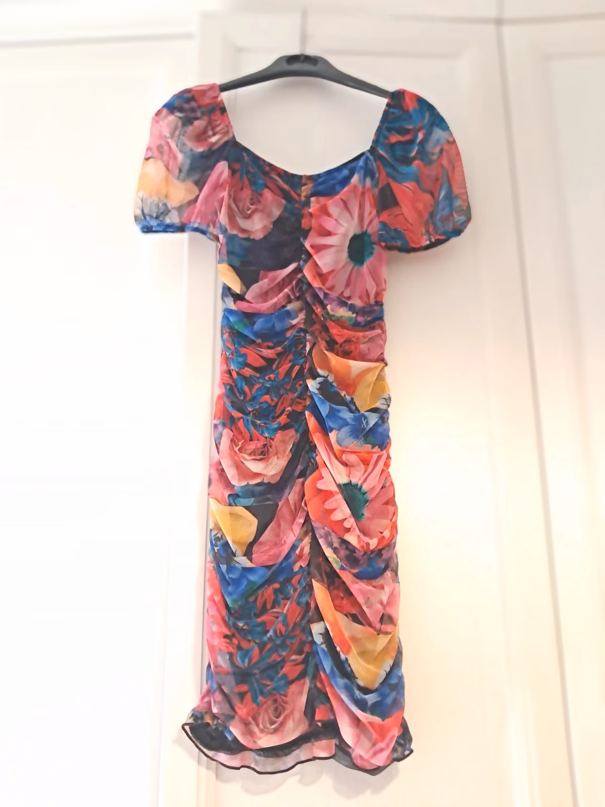 Desigual floral mesh midi dress, photo 2