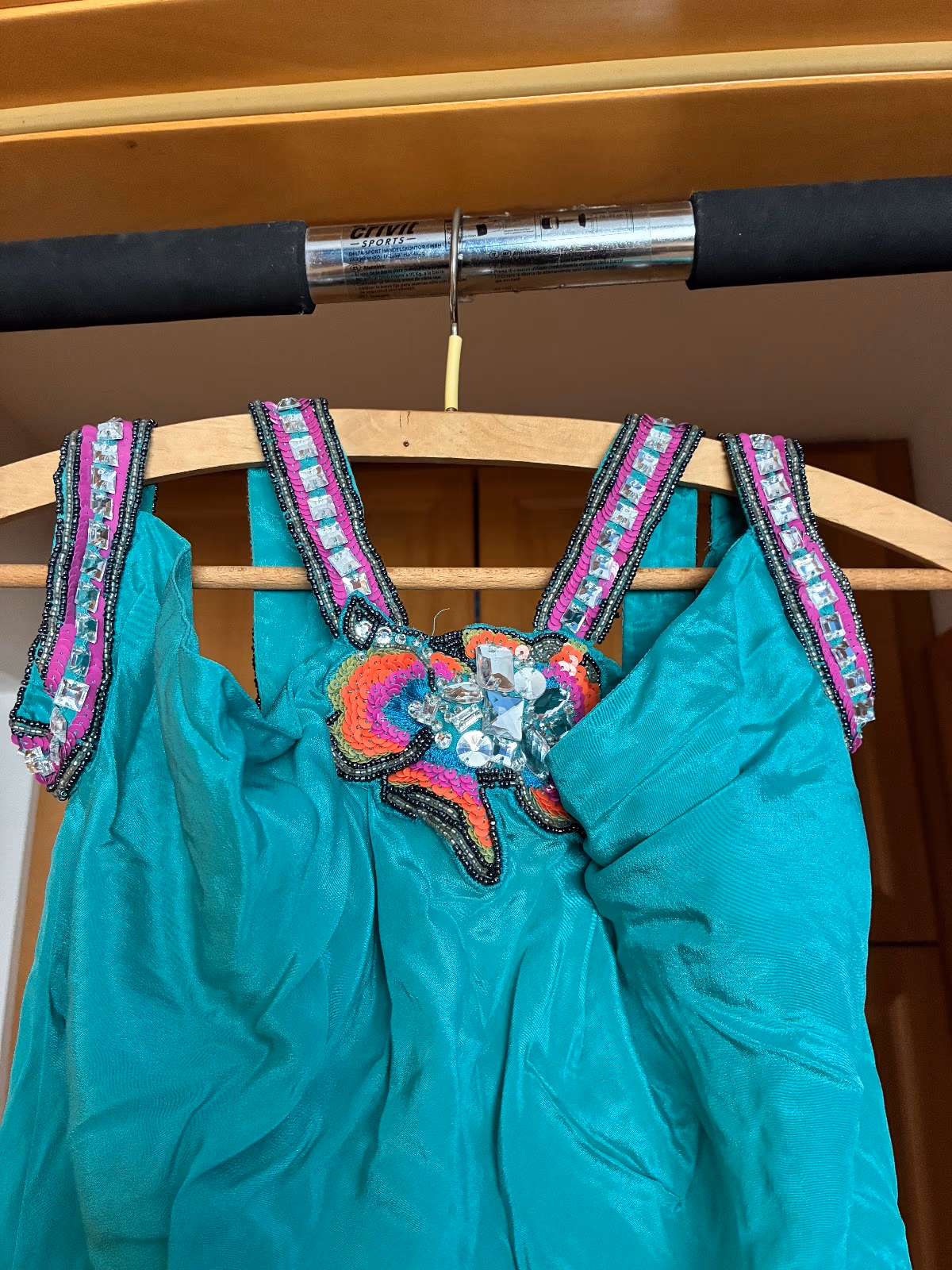 French Connection Embellished Teal Dress, photo 3