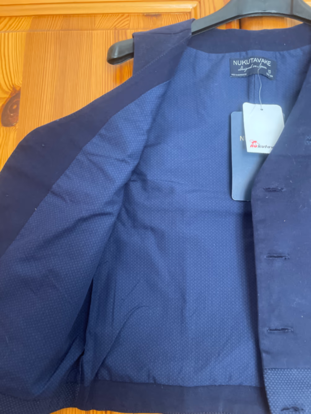Gilet elegante blu navy su misura, foto 3