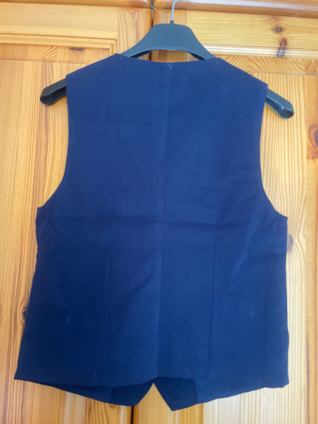 Gilet elegante blu navy su misura, foto 2