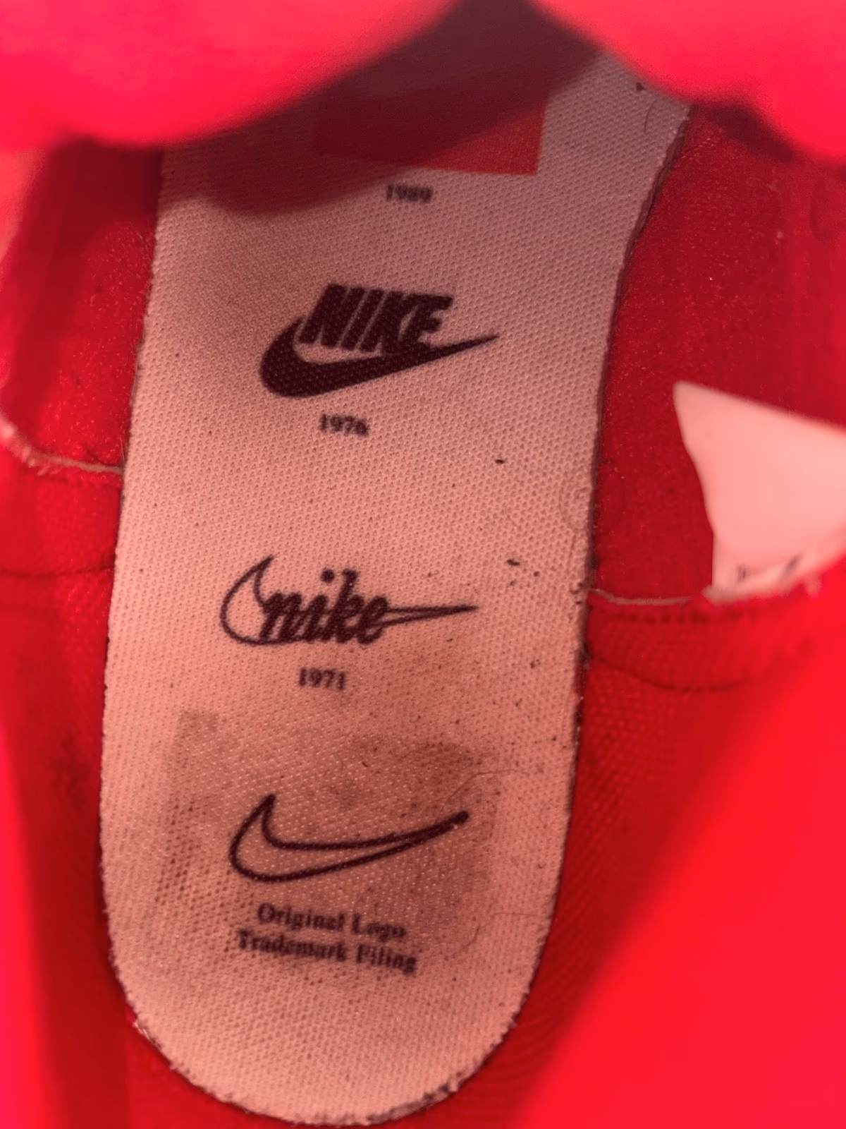 Red and White Nike 50th Anniversary Sneakers, photo 5