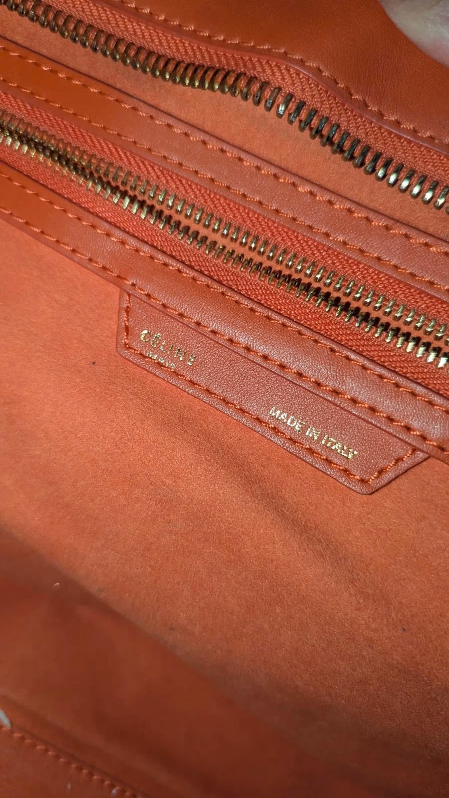 Bolsa tote vermelha Céline Paris Luggage, fotografia 5