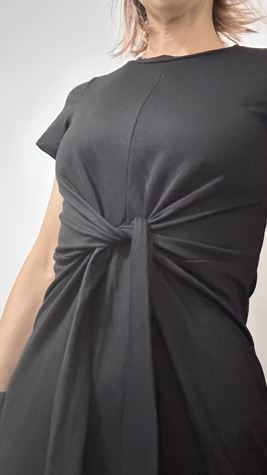 Black knot front midi dress - Springfield, photo 5