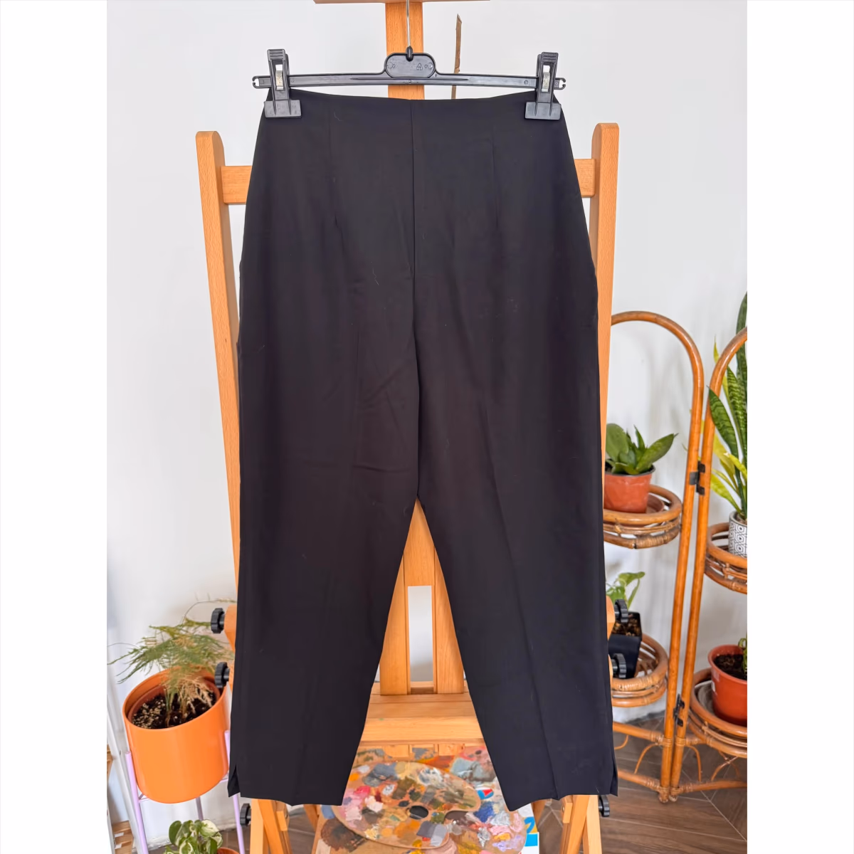 Pantalones negros de corte sastre elegantes y cortos de ASOS, talla EU38/UK10, foto 2