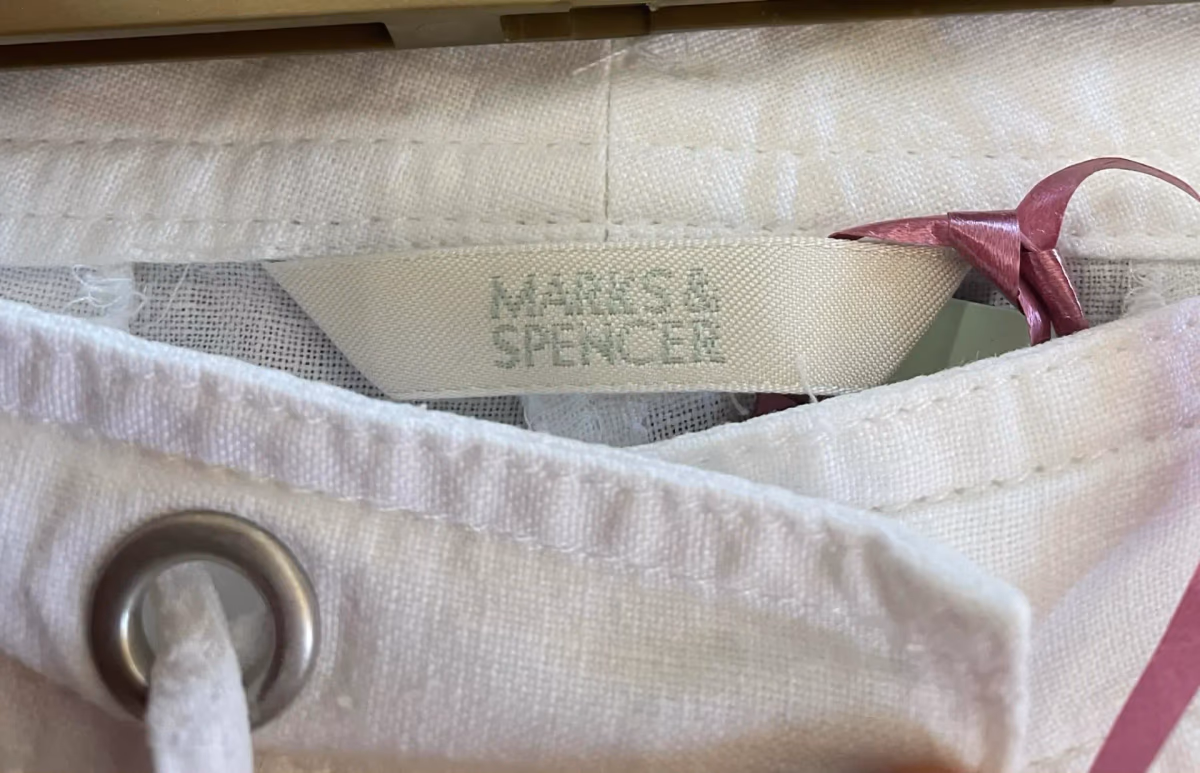 Marks n Spencer White Linen Trousers , photo 3
