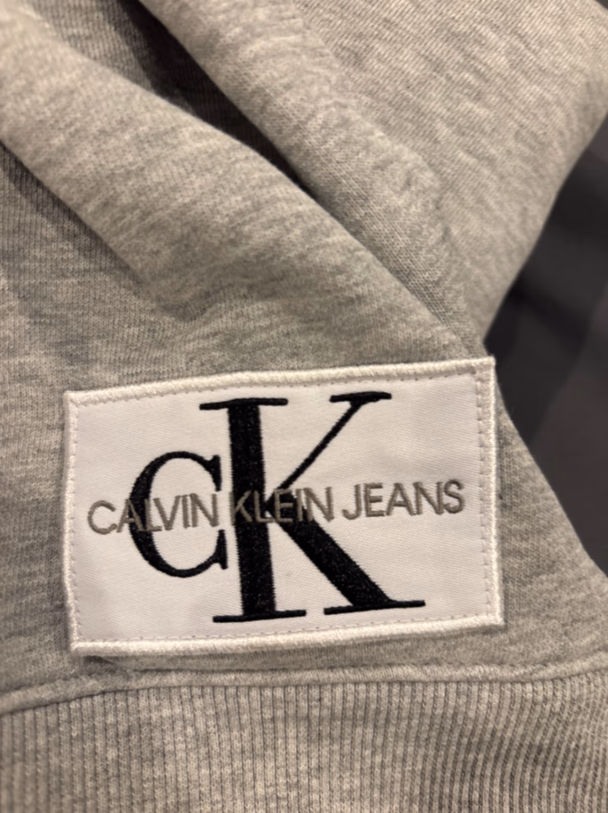 Calvin Klein Grey Zip Hoodie, photo 2