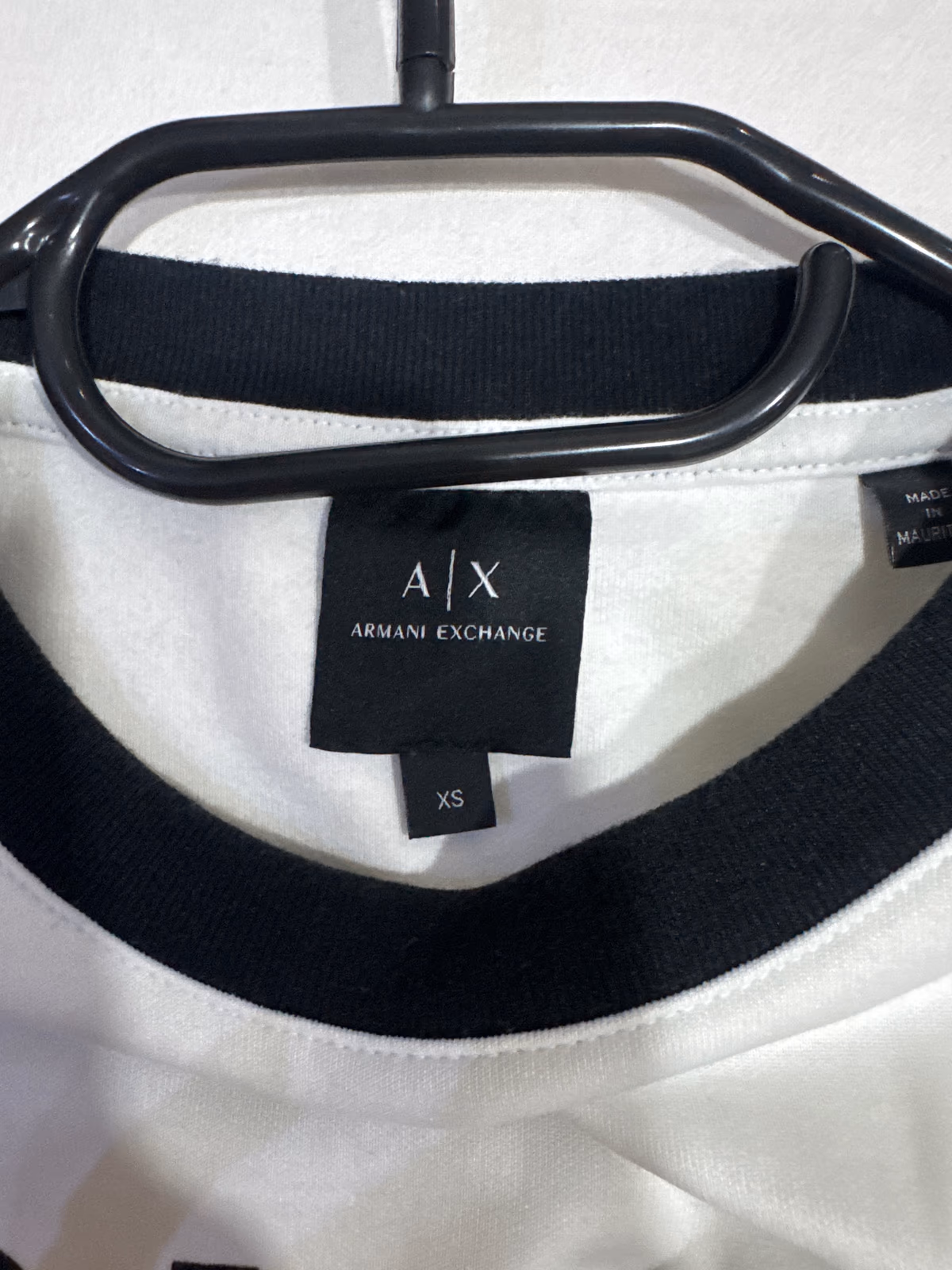 Armani Exchange white logo sweatshirt, photo 2