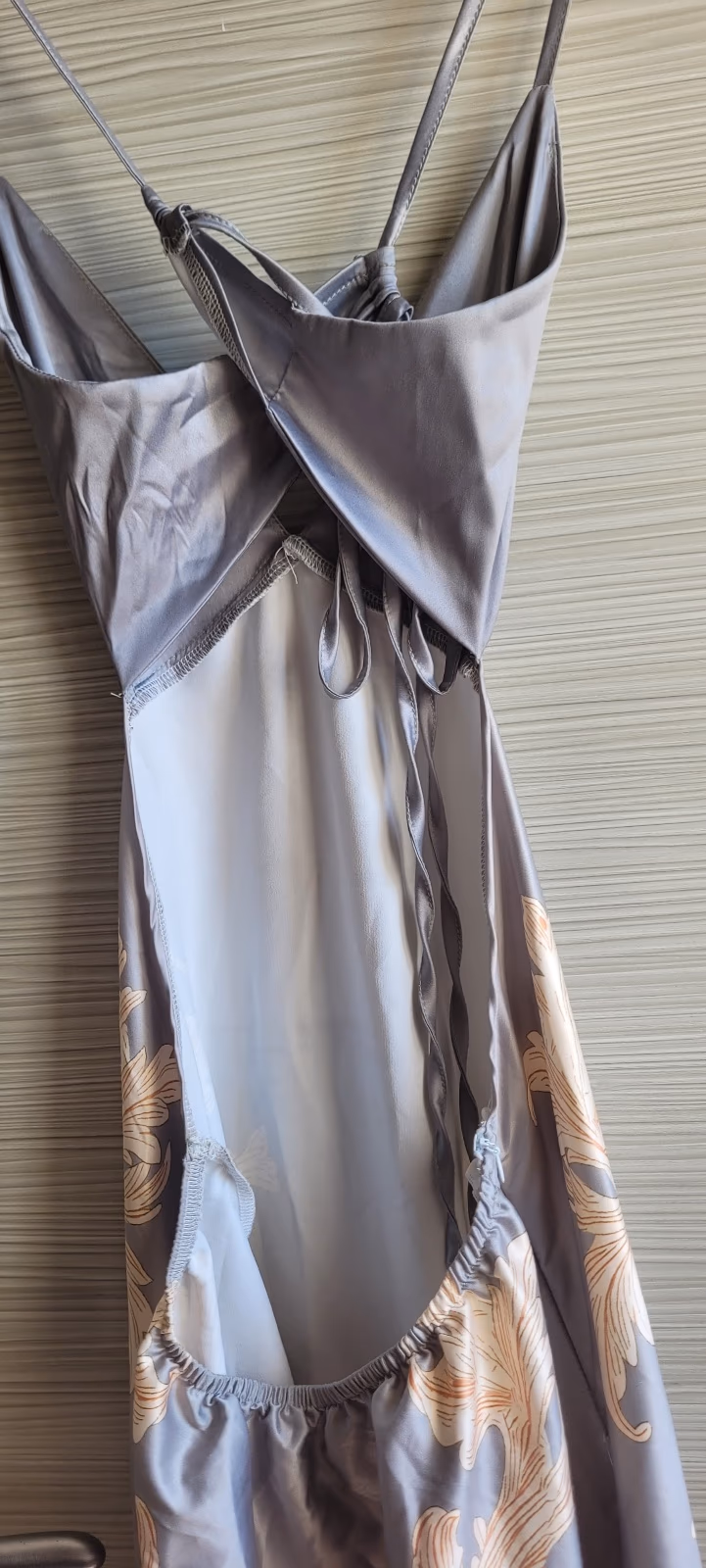 Floral satin maxi dress, photo 4