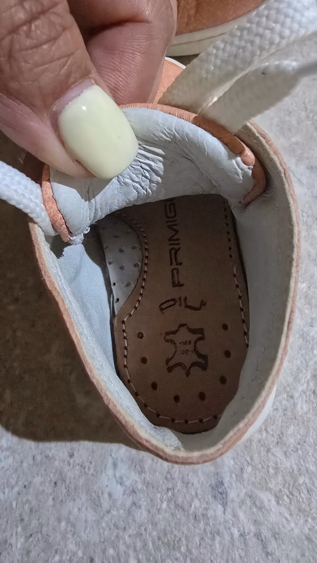 Primigi Pink Leather Baby Shoes, photo 4
