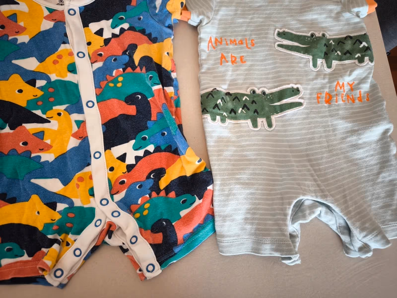 Baby dinosaur print rompers set, photo 4