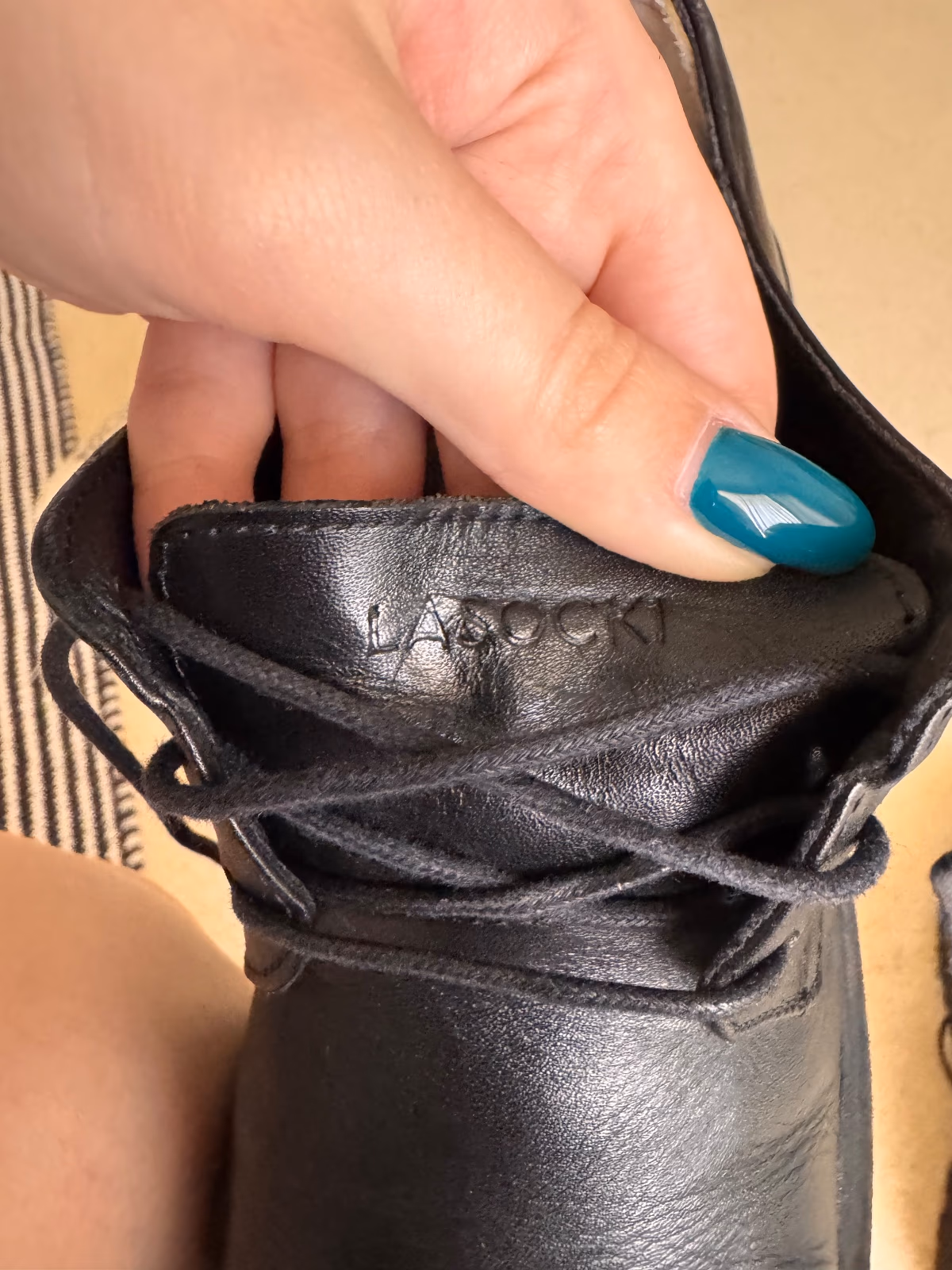 Black Leather Lace-ups, photo 4