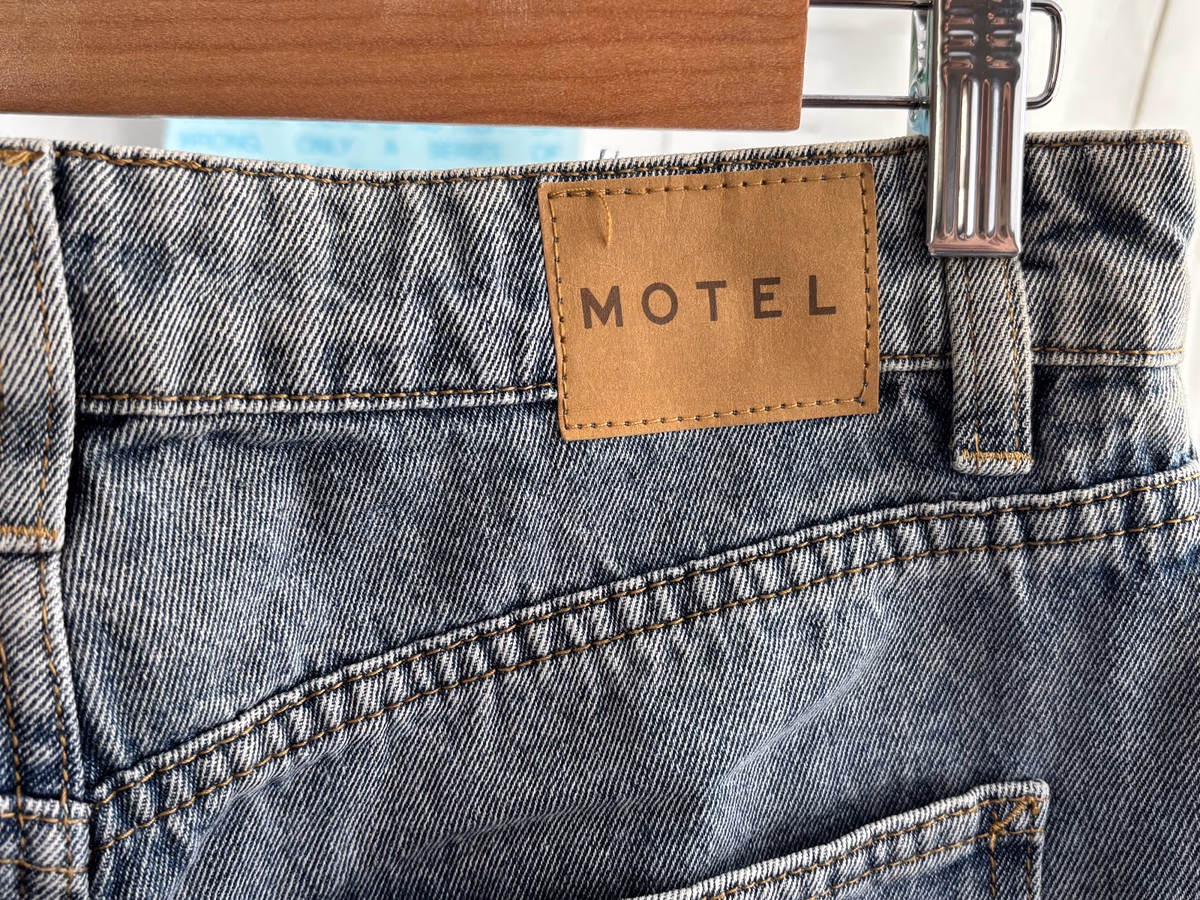 Motel Denim Straight Leg Jeans, photo 6
