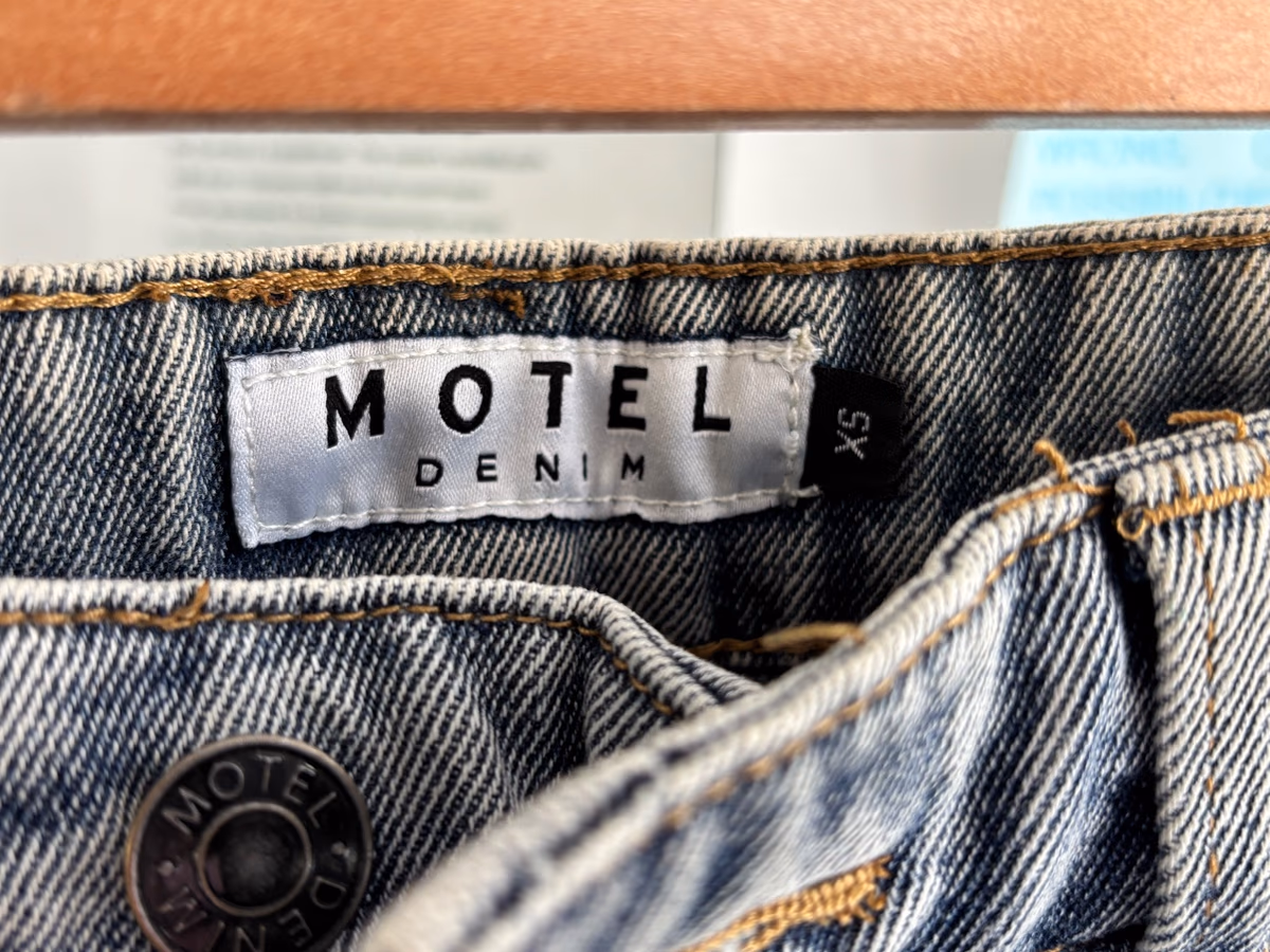 Motel Denim Straight Leg Jeans, photo 5