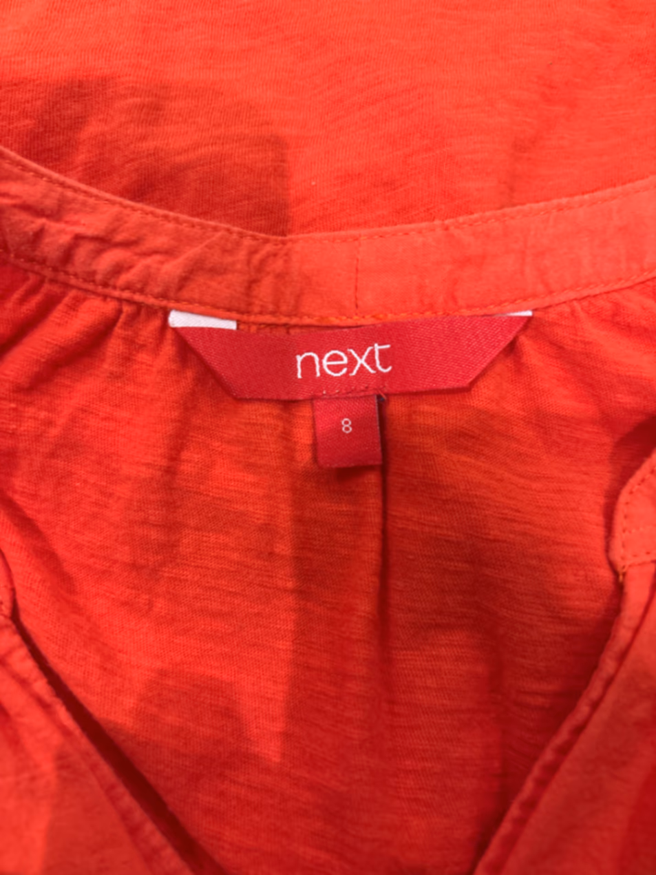 Orange Sleeveless Eyelet Lace Top, photo 3