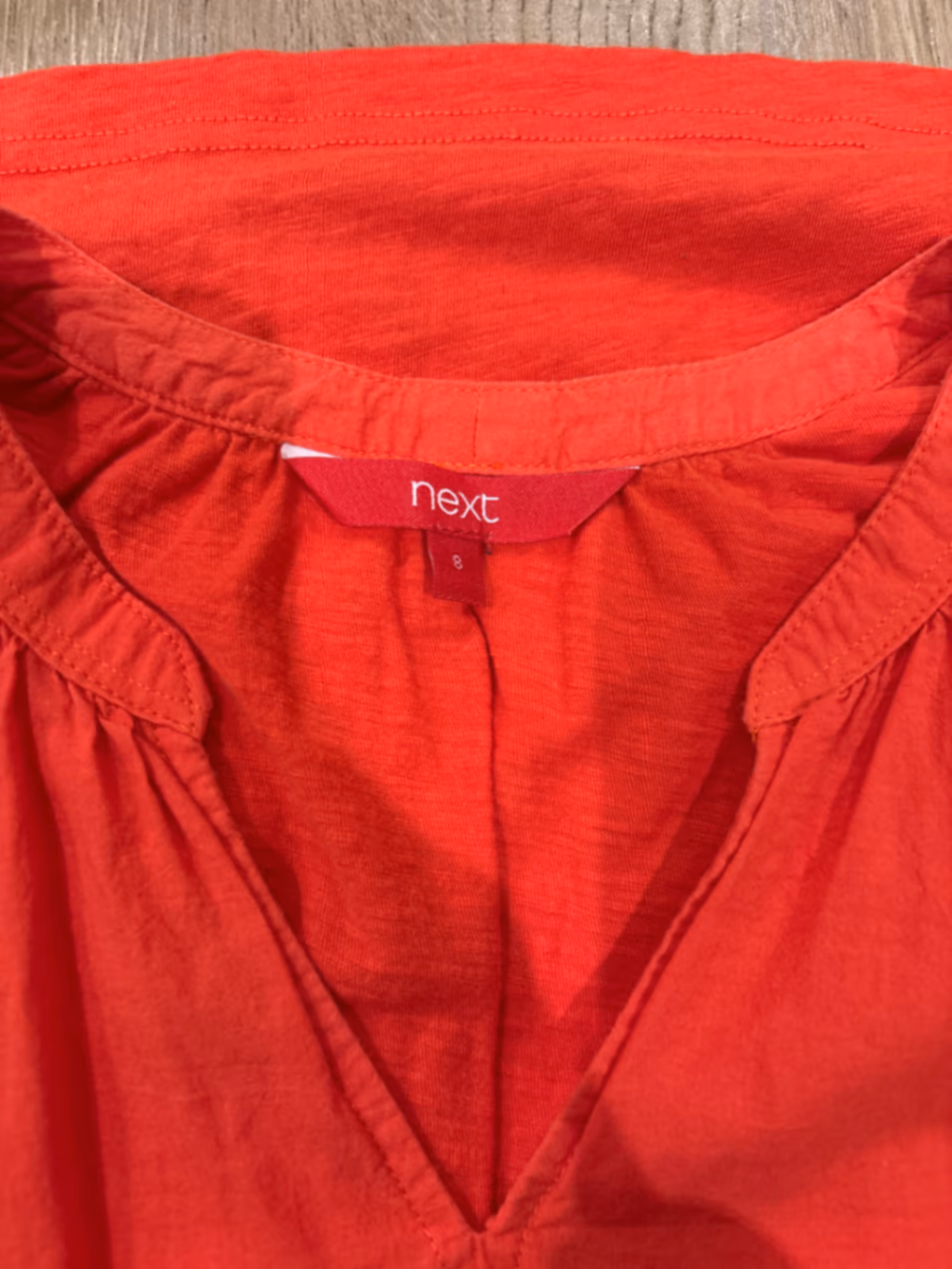 Orange Sleeveless Eyelet Lace Top, photo 4