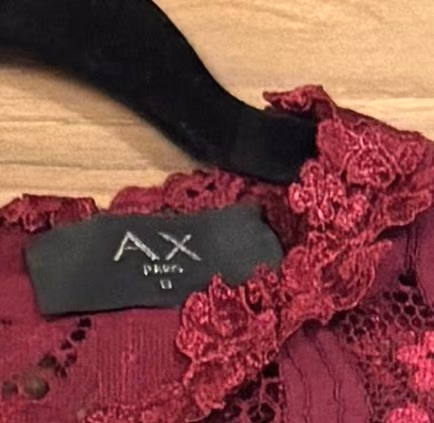 Burgundy Lace Midi Dress, photo 2