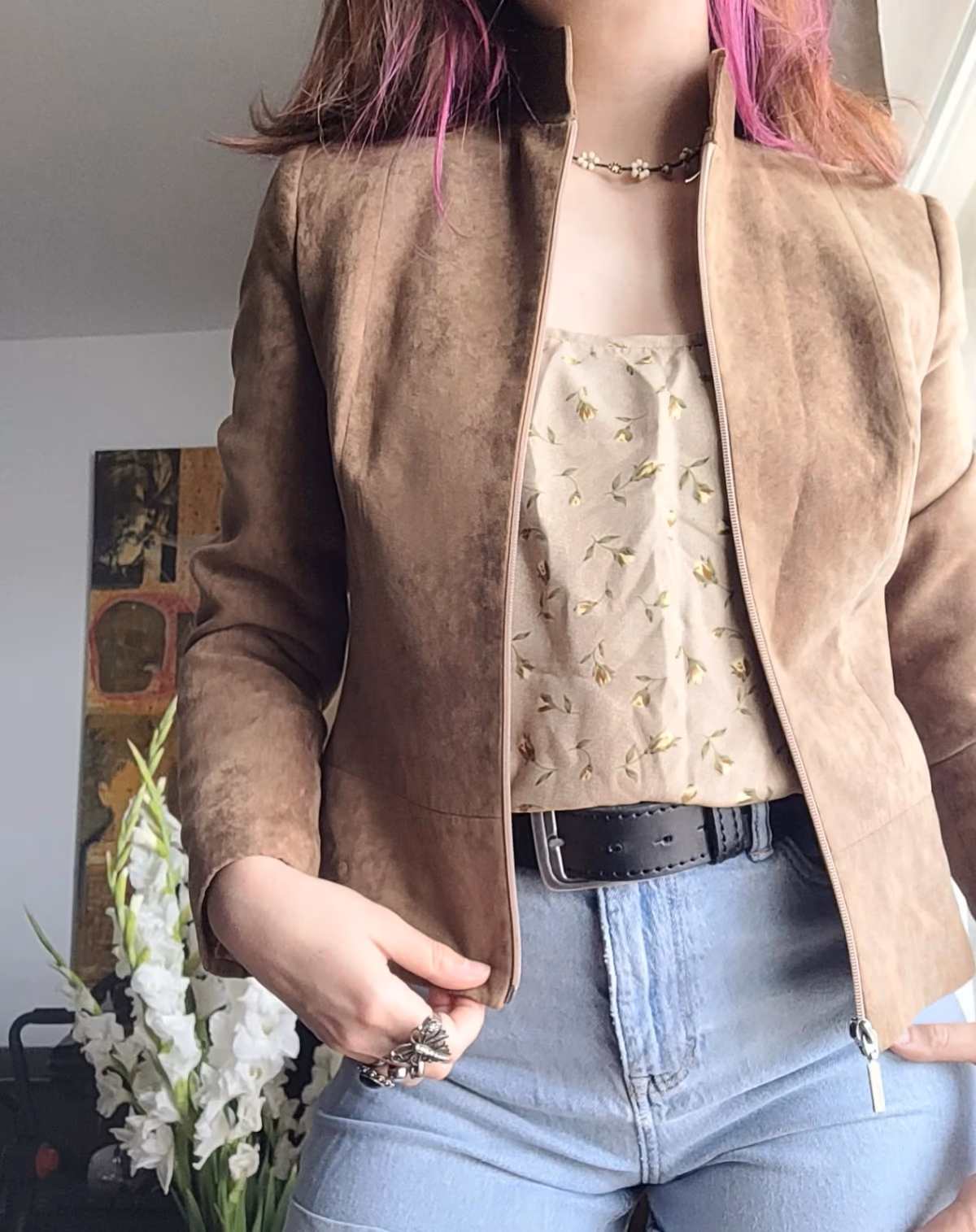 Vintage Italian brown jacket with cute details, photo 2