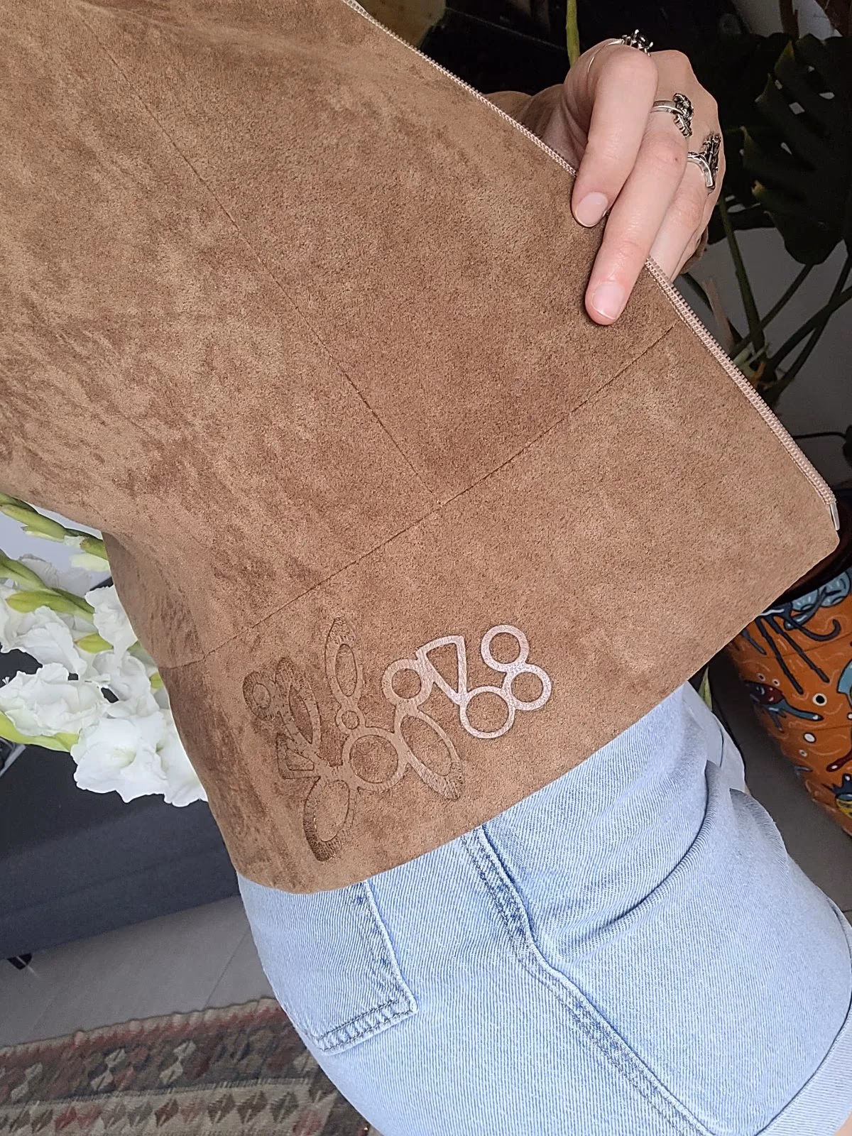 Vintage Italian brown jacket with cute details, photo 3