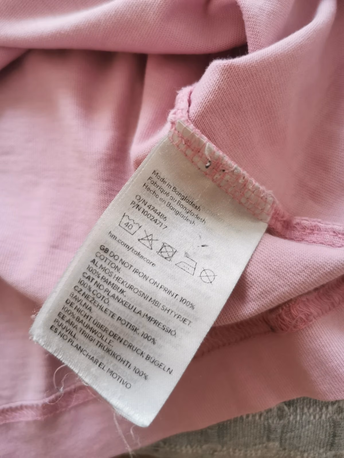 Powder pink Metallica T-shirt h&m size M, photo 5