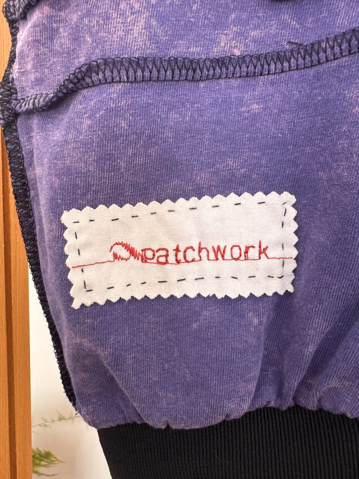 Top corto de patchwork con estampado de pata de gallo, foto 3