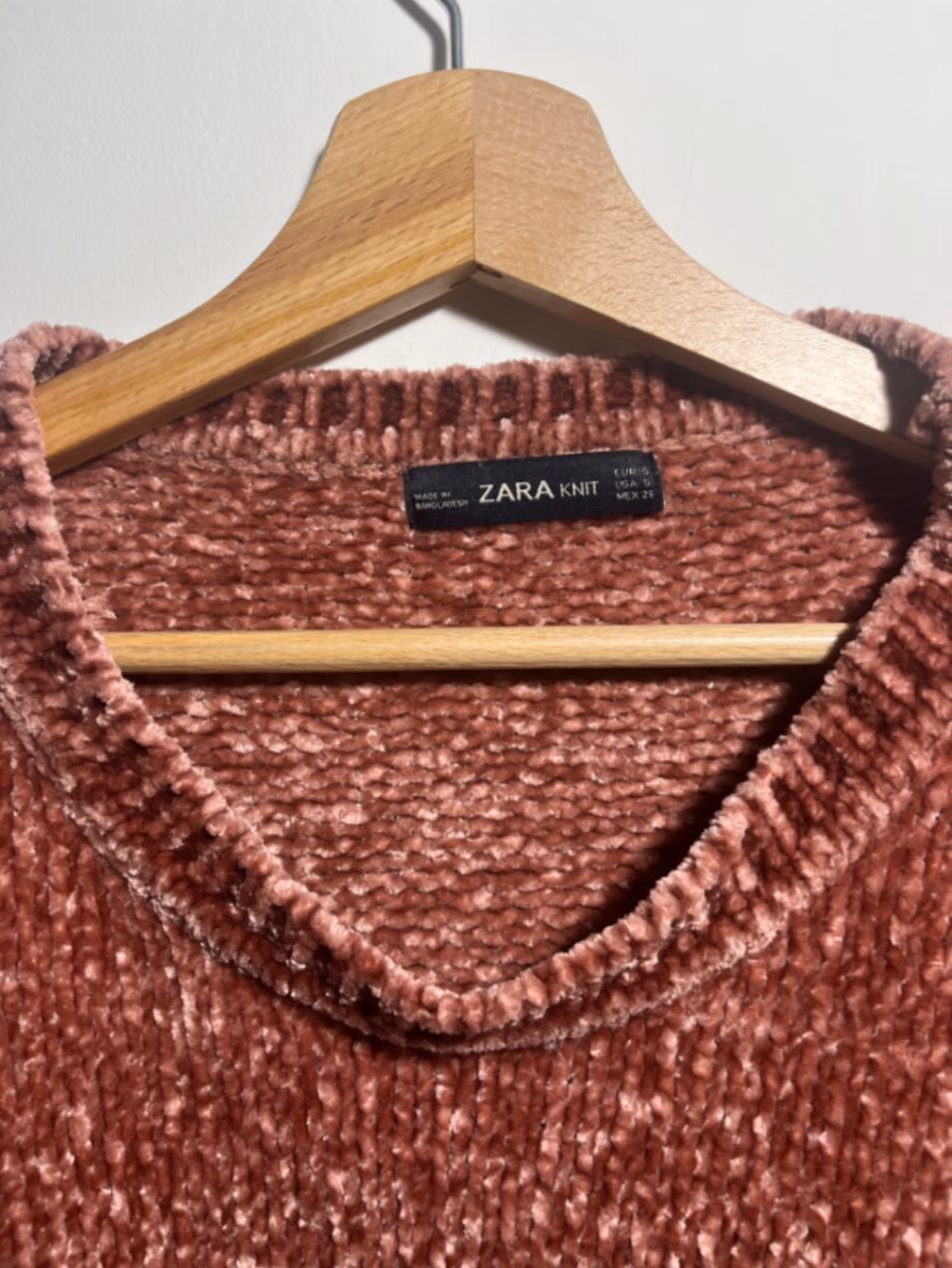 Zara Pink Chenille Knit Jumper, photo 2