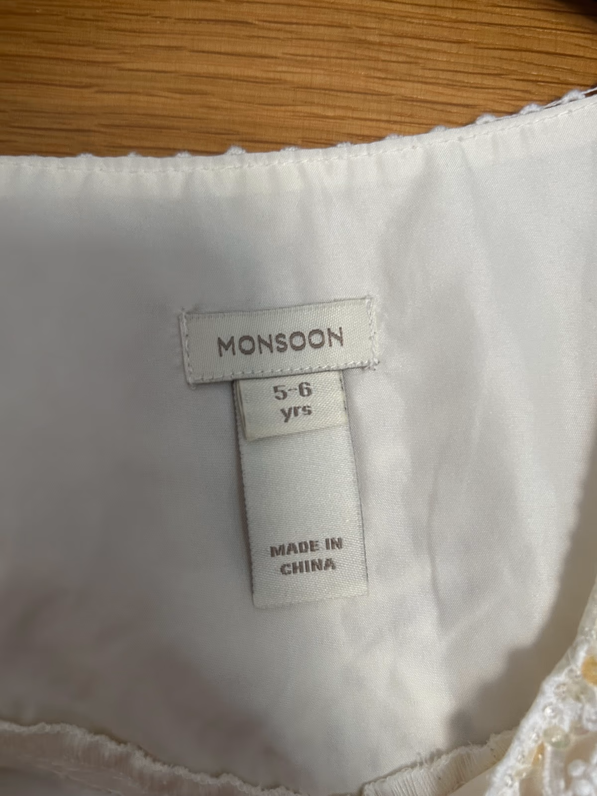 Monsoon Cream Lace Tulle Dress, photo 4