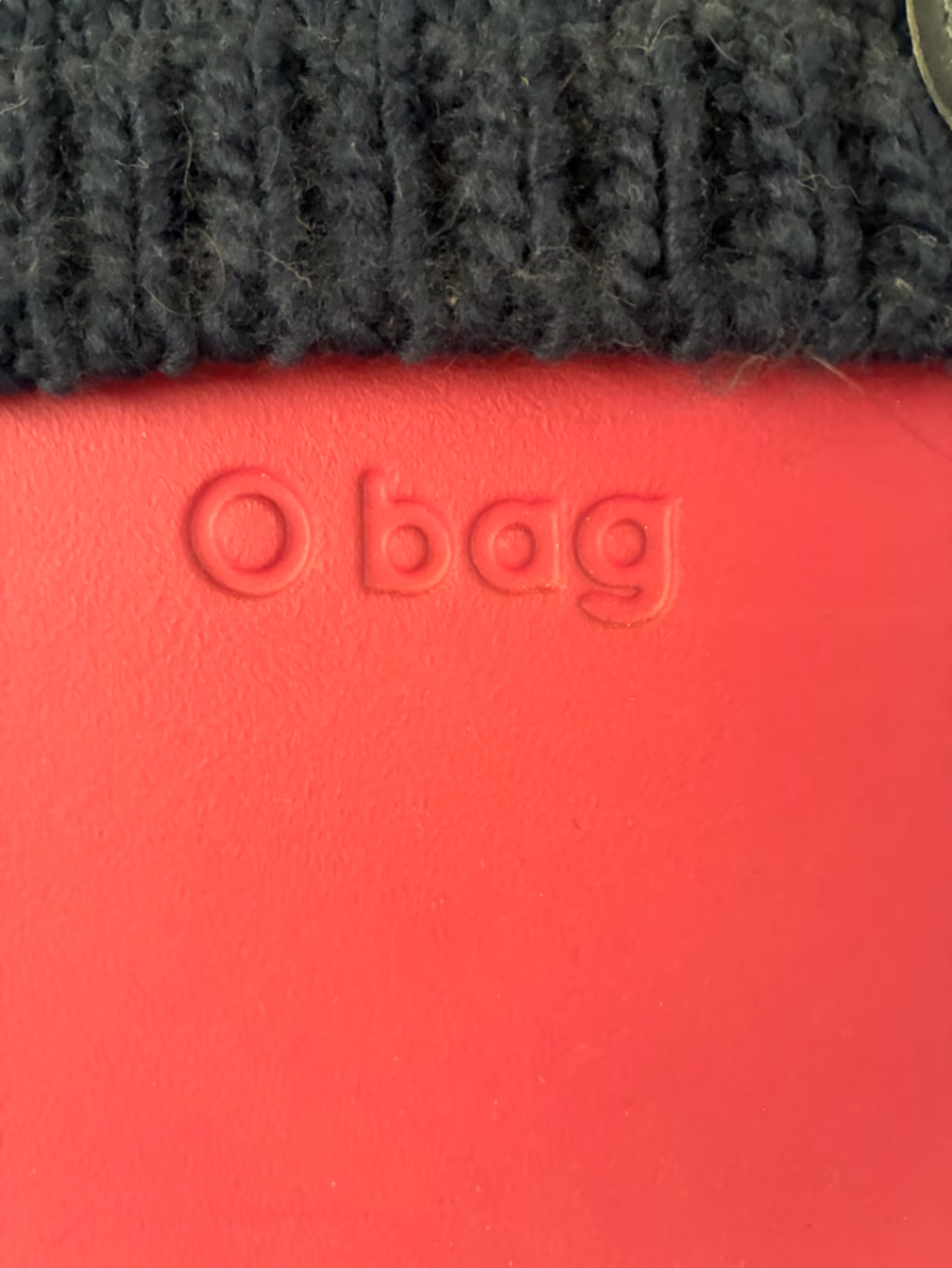 O Bag Pink Handbag with Knit Trim, photo 2