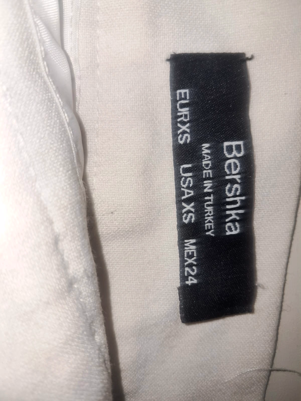 White Bershka Pleated Tennis Mini Skirt (Exclusive AW19 Worker Line) - Size XS, photo 8