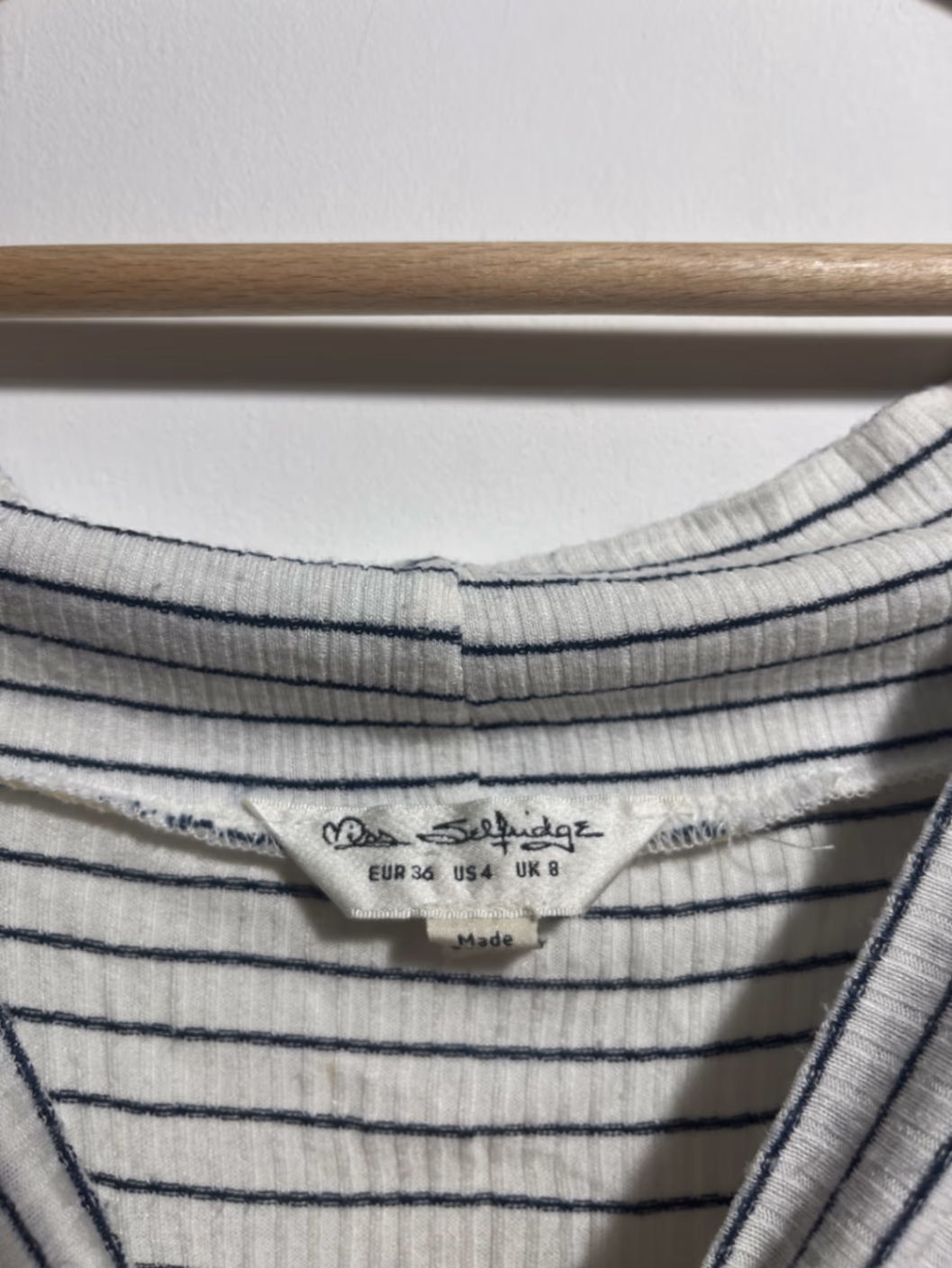 Striped Off the Shoulder Top, photo 2