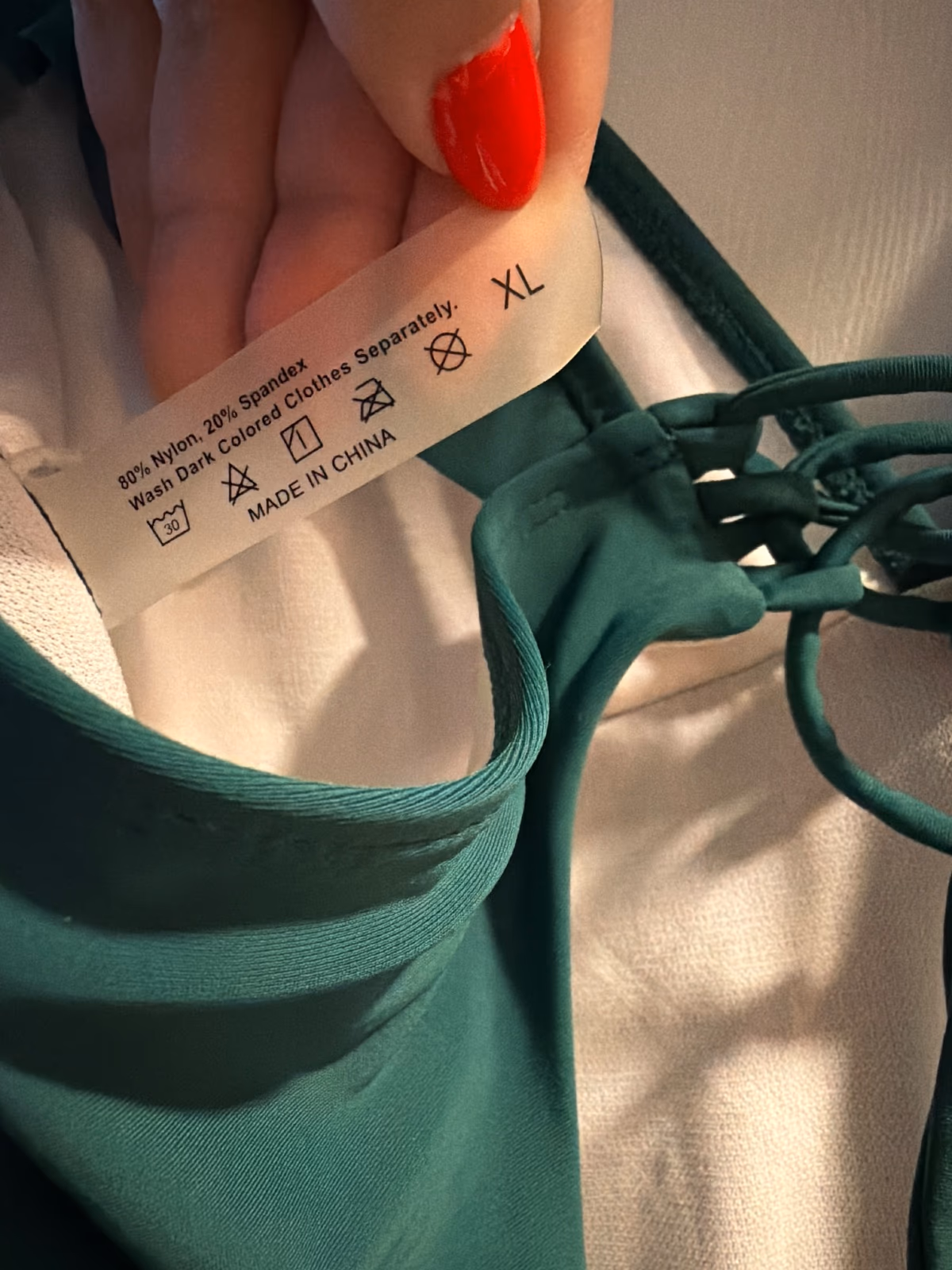 Costume da bagno verde smeraldo taglie forti, foto 3