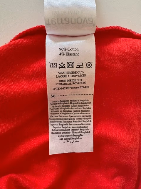 Red 'Crew' Crop Top, photo 3