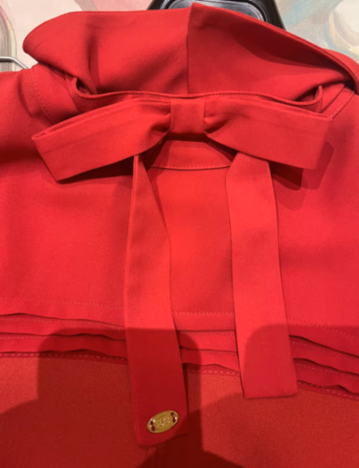 Maroon Pink Collar Dress, photo 2