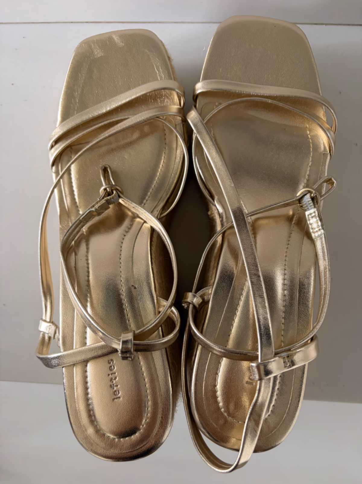 Gold Platform Espadrille Wedges, photo 4