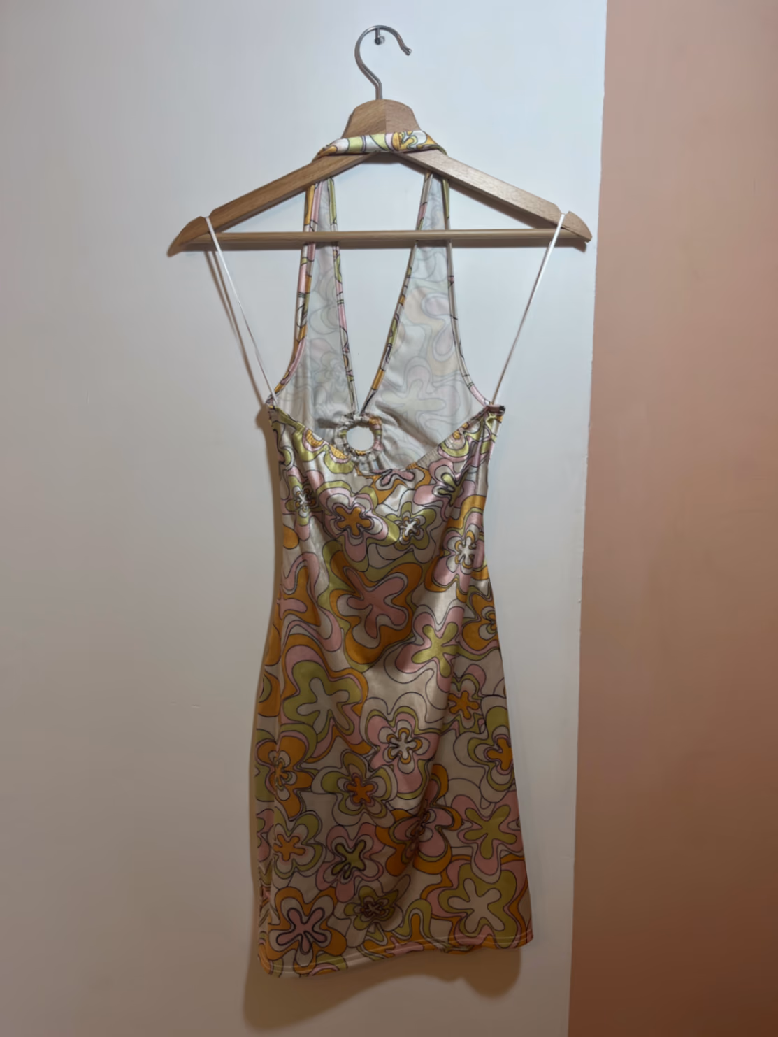 Retro Floral Halter Mini Dress, photo 3