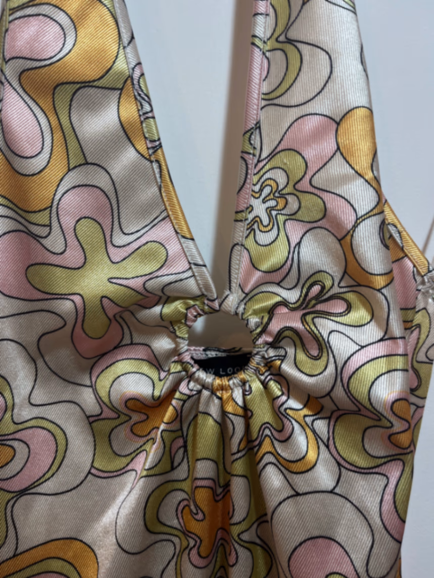 Retro Floral Halter Mini Dress, photo 2