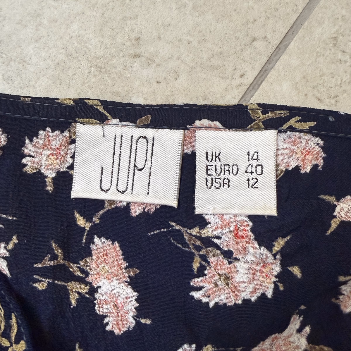 Vintage Floral button-down midi dress, photo 3