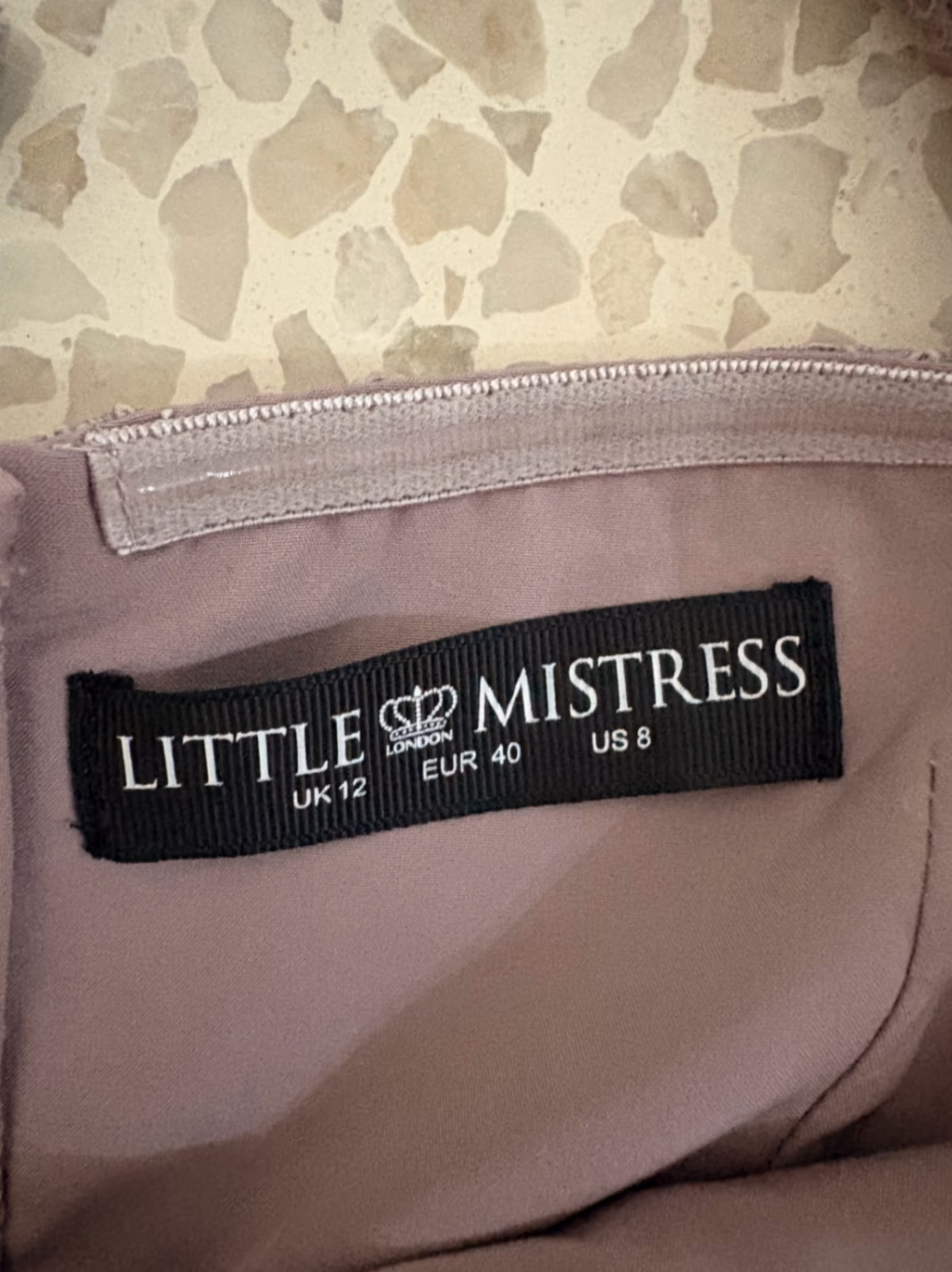 Little Mistress Mauve Lace Dress, photo 2