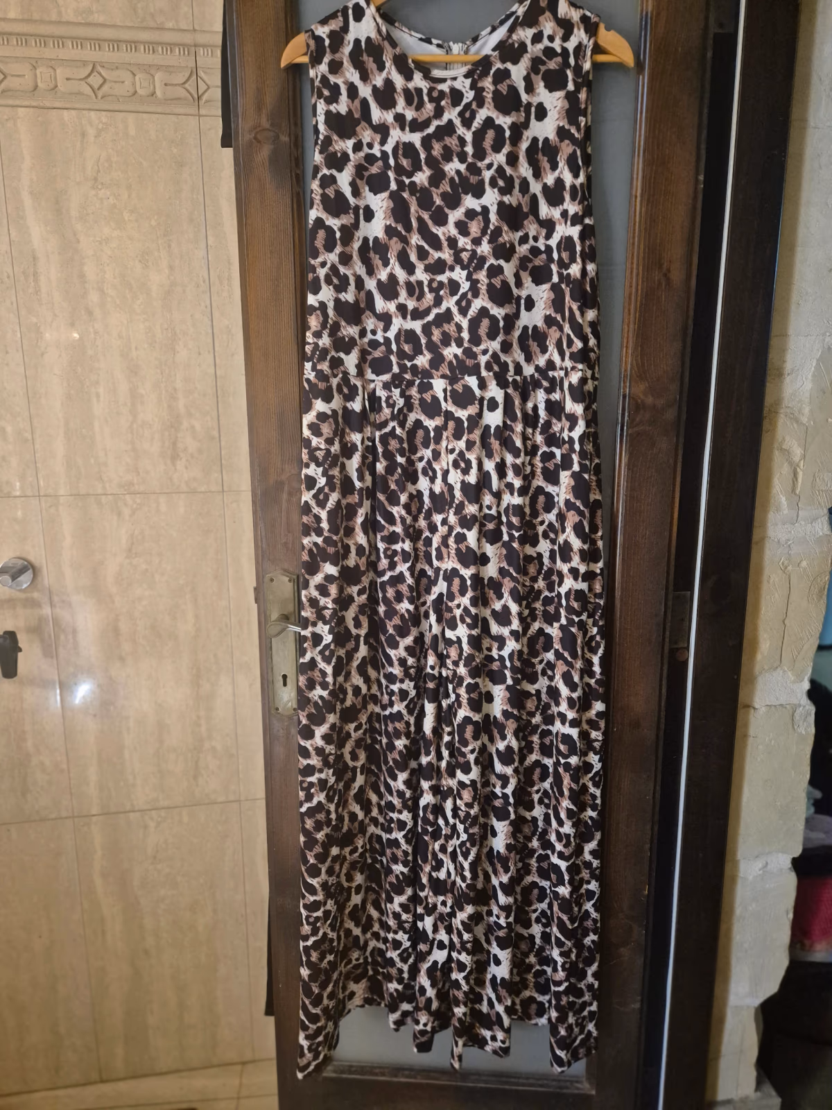 Slaydiva / SHEIN CURVE Plus Size Leopard Print Wide-Leg Jumpsuit, photo 2