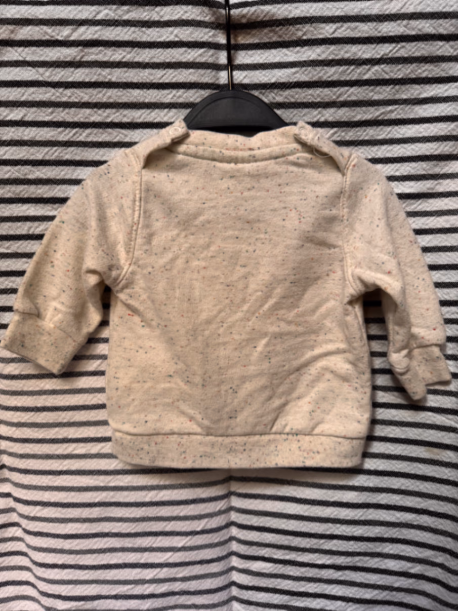 Speckled Cream Long Sleeve Sweatshirt, photo 2