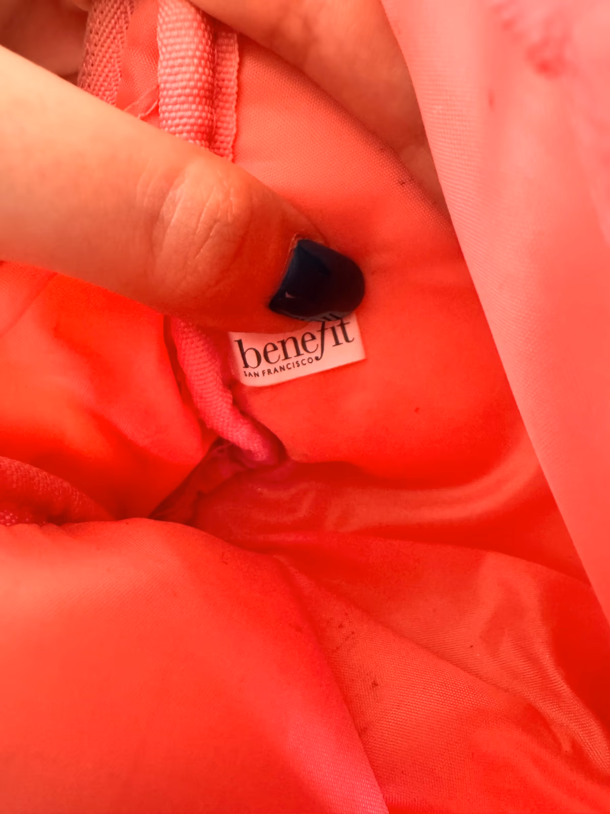 Silver Benefit Cosmetics Makeup Bag, photo 5