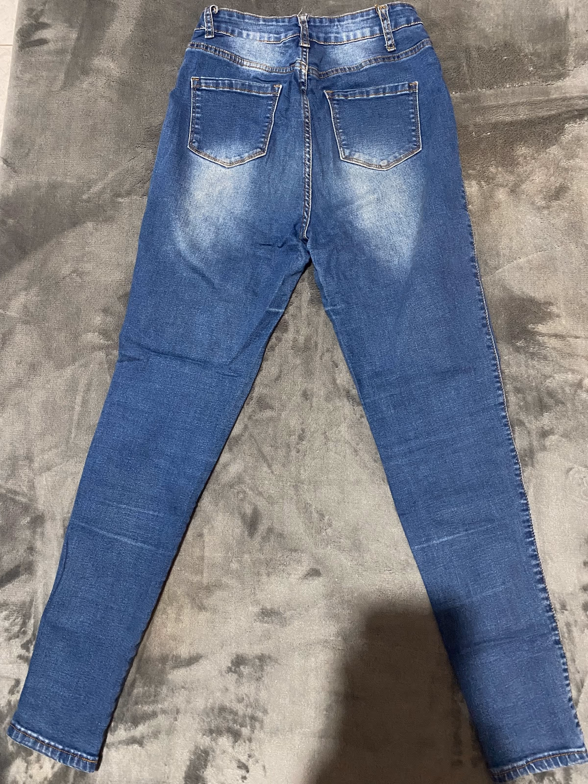 Blue High-Waisted Skinny Jeans, photo 2
