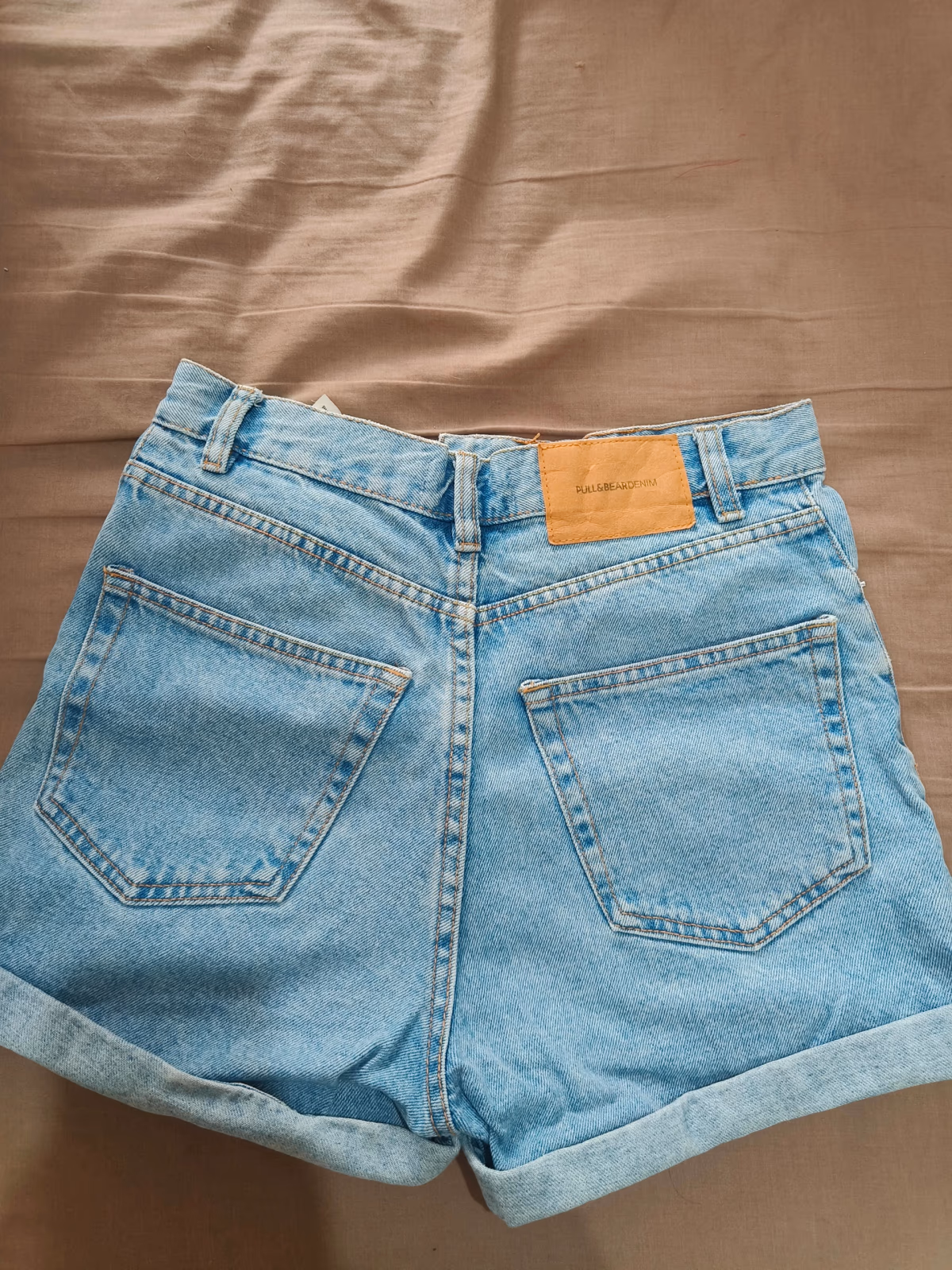 Pull&Bear Light Wash Denim Shorts, photo 2