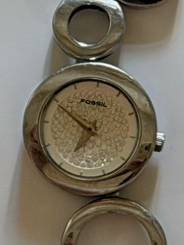 Fossil Silver Statement Bracelet Watch, photo 2